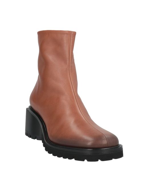 Halmanera Brown Ankle Boots Leather