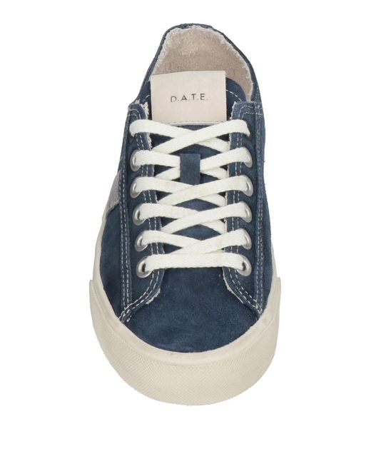 Date Blue Sneakers Leather