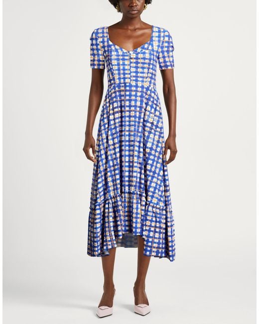 High Blue Midi Dress