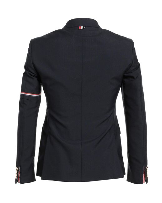 Thom Browne Blue Blazer Wool, Polyester for men