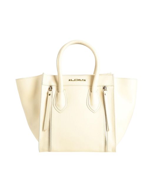 Laura Di Maggio White Handbag Leather