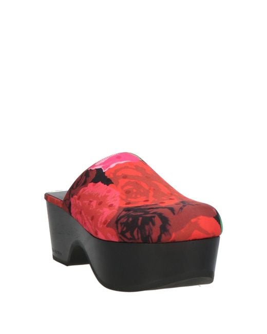 Magda Butrym Red Mules & Clogs