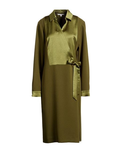 Xandres Green Lime Midi Dress Recycled Polyester, Polyester