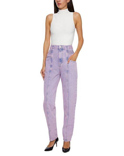 Isabel Marant Purple Denim Trousers