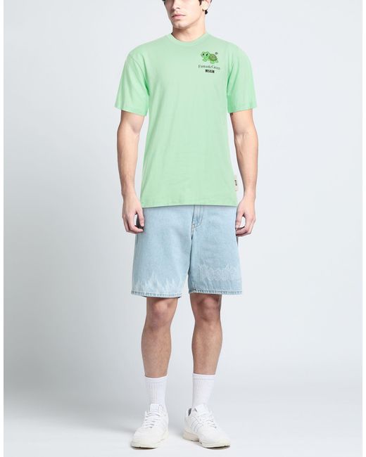 MSGM Green T-shirt for men