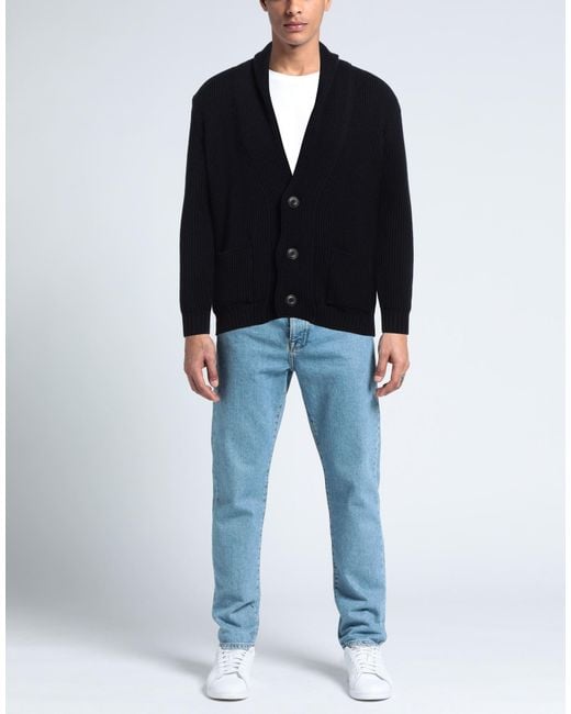 FILIPPO DE LAURENTIIS Blue Cardigan for men
