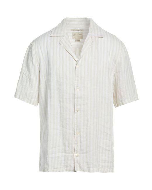 Crossley White Shirt Linen for men