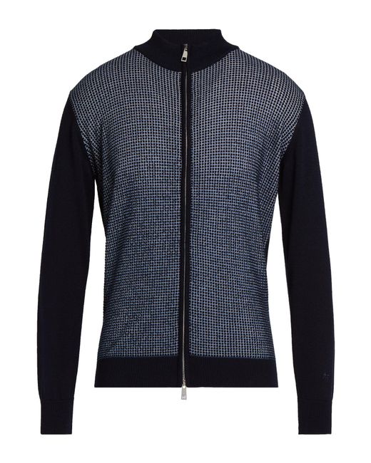 Manuel Ritz Blue Cardigan Virgin Wool, Acrylic for men