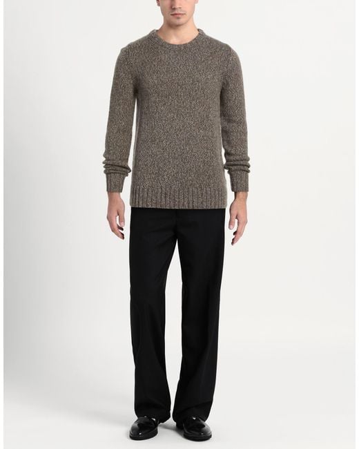 Aragona Gray Sweater Baby Alpaca Wool, Merino Wool for men