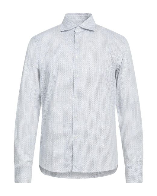 Manuel Ritz White Shirt Cotton, Elastane for men