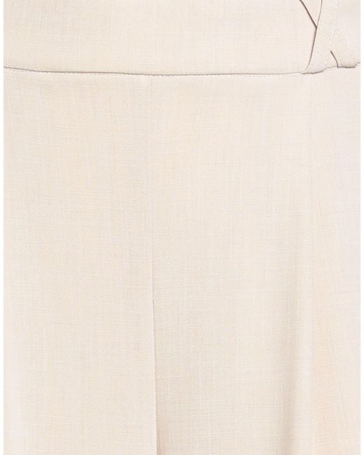 Soallure White Pants Polyester, Viscose, Elastane