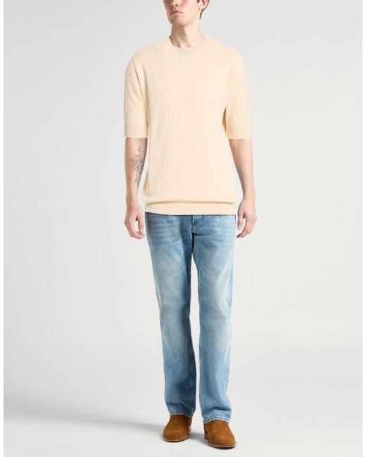 Lardini Natural Sweater Linen, Cotton for men