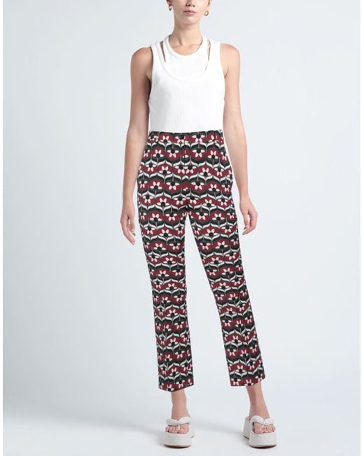Boutique Moschino Blue Pants Cotton, Polyester, Elastane