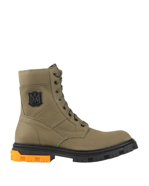 Amiri Green Ankle Boots for men