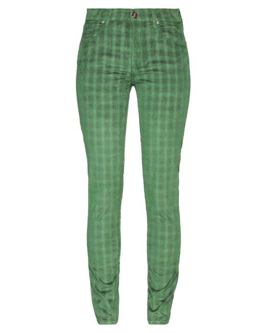 Jacob Cohen Green Pants Cotton, Viscose, Polyester, Elastane