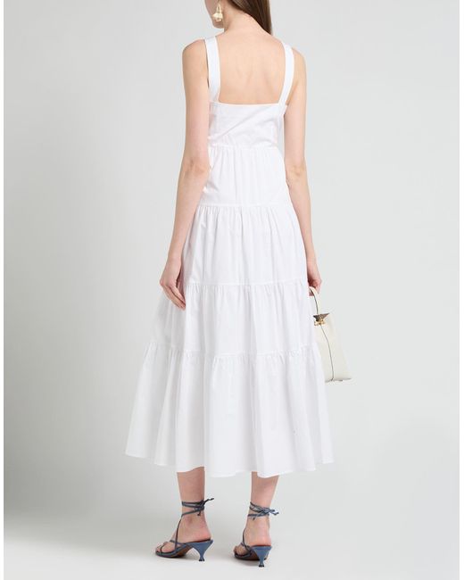 MICHAEL Michael Kors White Midi-Kleid
