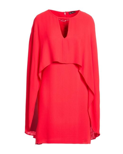 Karl Lagerfeld Red Mini Dresses
