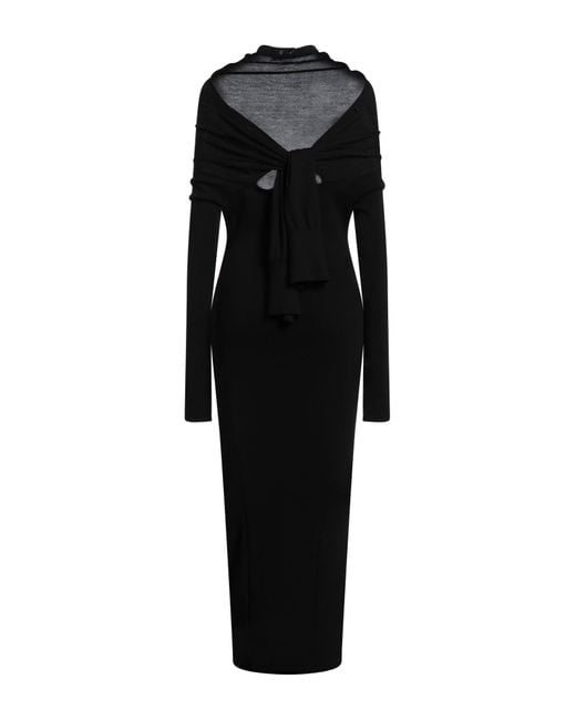 Jacquemus Black Maxi Dress Virgin Wool, Polyamide, Elastane