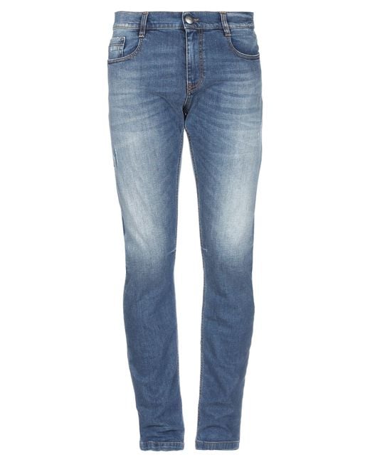 Bikkembergs Blue Jeans Cotton, Elastane for men