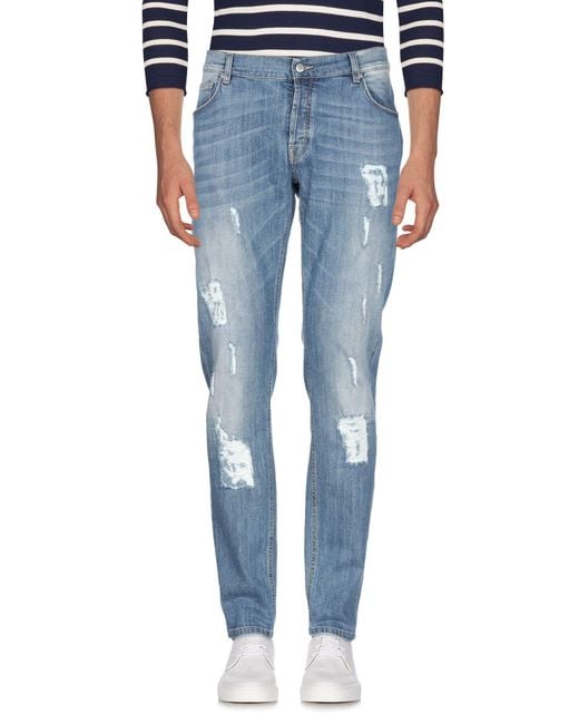 Daniele Alessandrini Blue Jeans Cotton, Elastane for men