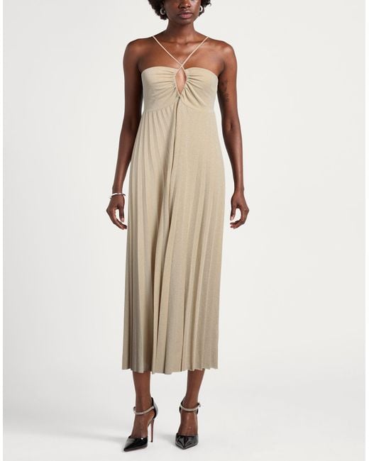 Kaos Women's Natural Maxi Dress Cotton, Polyester, Polyamide, Metallic Polyester, Elastane - www.rajagirimanappuram.com Kaos Women's Natural Maxi Dress Cotton, Polyester, Polyamide, Metallic Polyester, Elastane - www.rajagirimanappuram.com