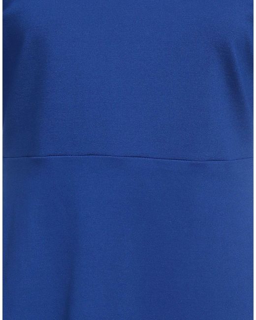 Caractere Blue Mini Dress Viscose, Polyamide, Elastane