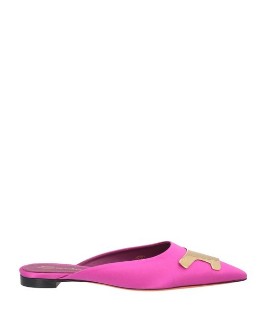 Santoni Pink Mules & Clogs