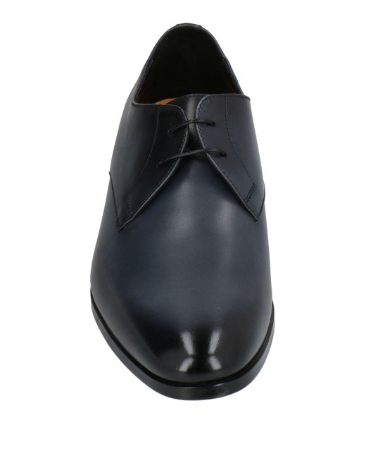 Doucal's Black Midnight Lace-Up Shoes Leather for men