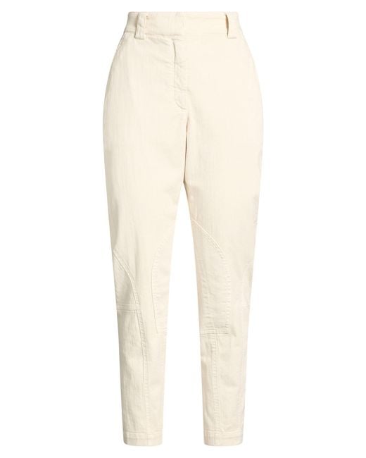 Brunello Cucinelli Natural Pants Cotton, Elastane