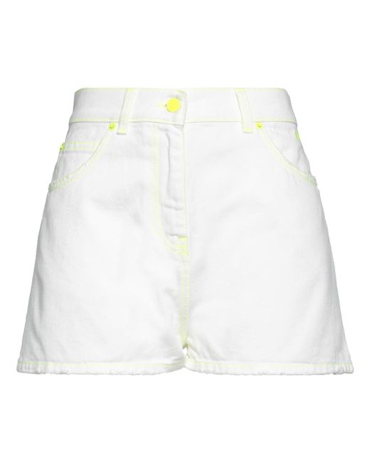MSGM White Denim Shorts