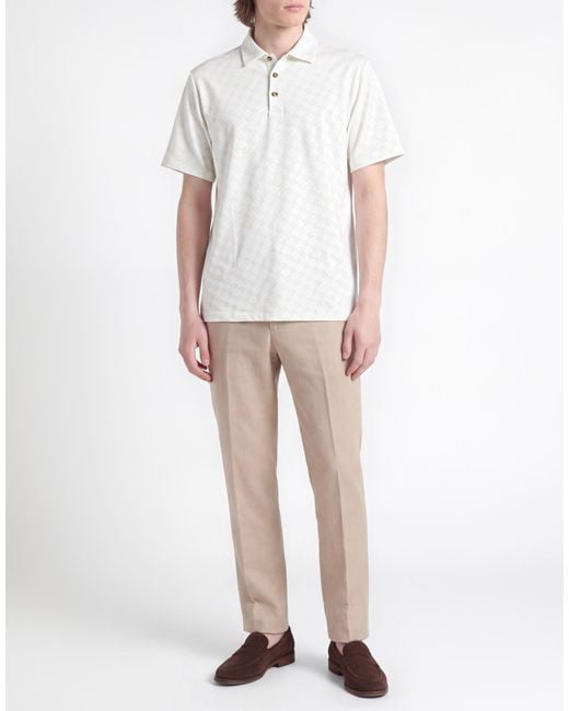 Nike White Polo Shirt Polyester, Elastane for men