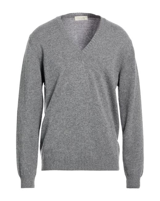 FILIPPO DE LAURENTIIS Gray Sweater Merino Wool, Cashmere for men