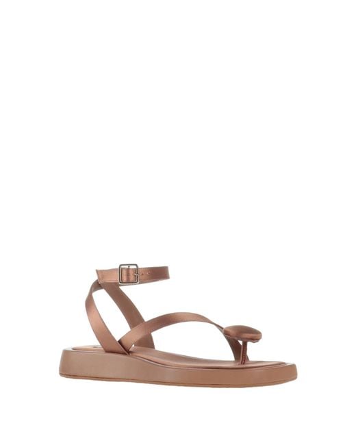 GIA RHW Brown Thong Sandal