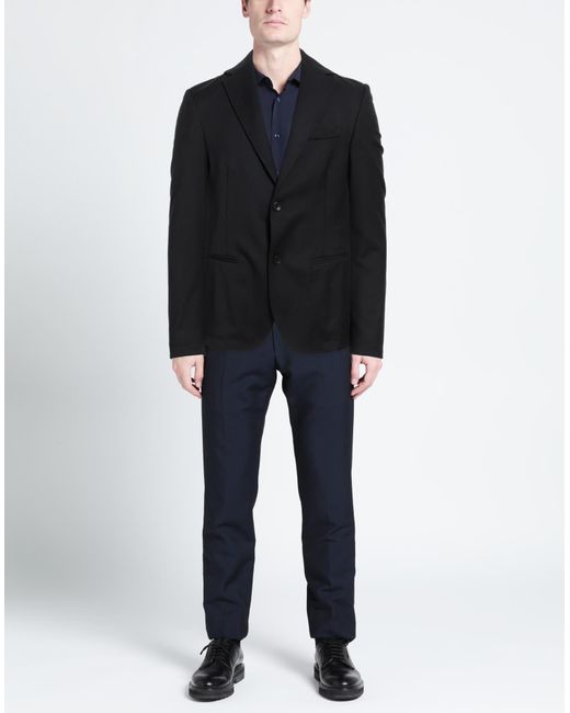 Daniele Alessandrini Black Blazer for men