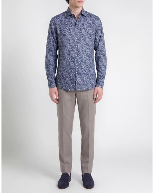Stenstroms Blue Shirt Linen for men