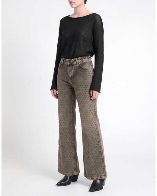 8pm Gray Jeans Cotton