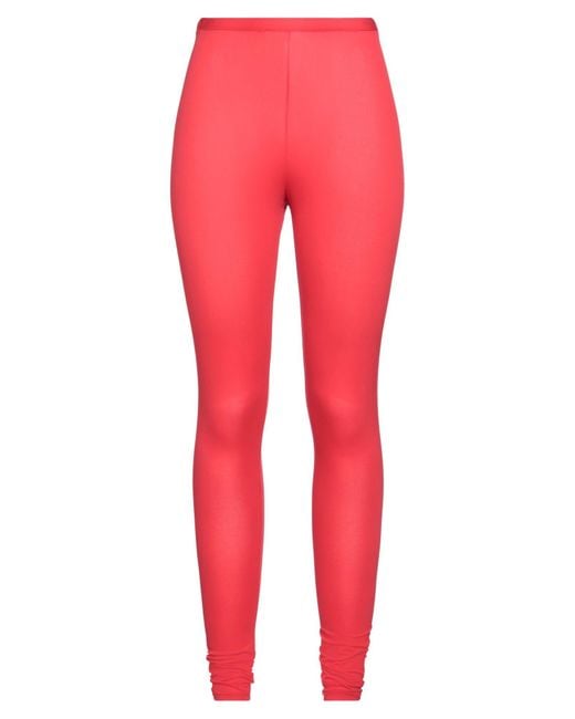 Raf Simons Red Leggings
