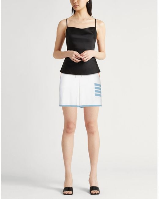 Thom Browne White Mini Skirt