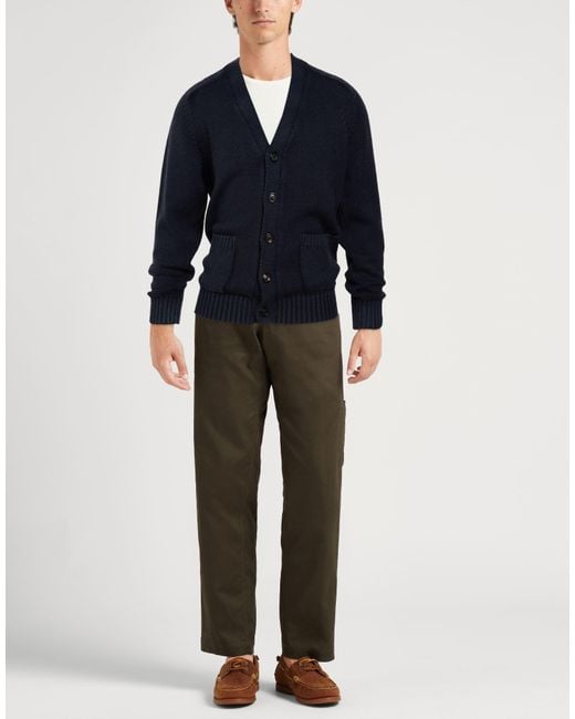 Circolo 1901 Blue Midnight Cardigan Merino Wool for men