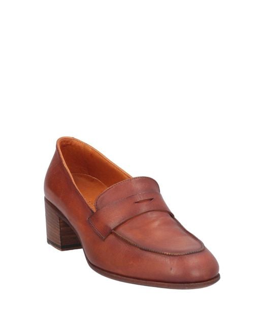 Pantanetti Brown Loafers Leather