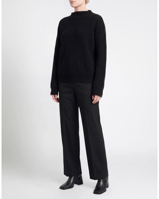 Rick Owens Black Turtleneck Virgin Wool