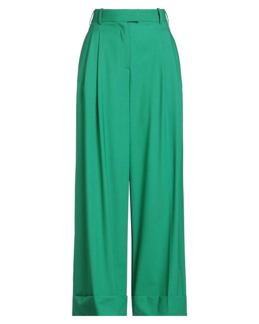Paul & Joe Green Pants Wool, Elastane