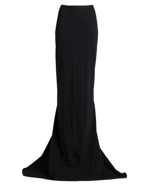 Rick Owens Black Maxi Skirt