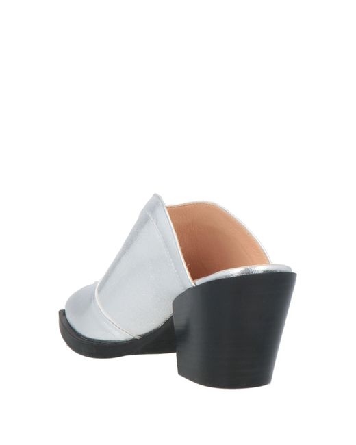 COPENHAGEN White Mules & Clogs