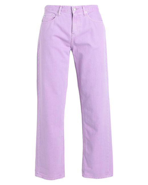 Calvin Klein Purple Denim Trousers for men