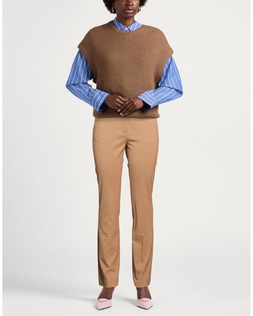Department 5 Natural Pants Polyester, Wool, Elastane