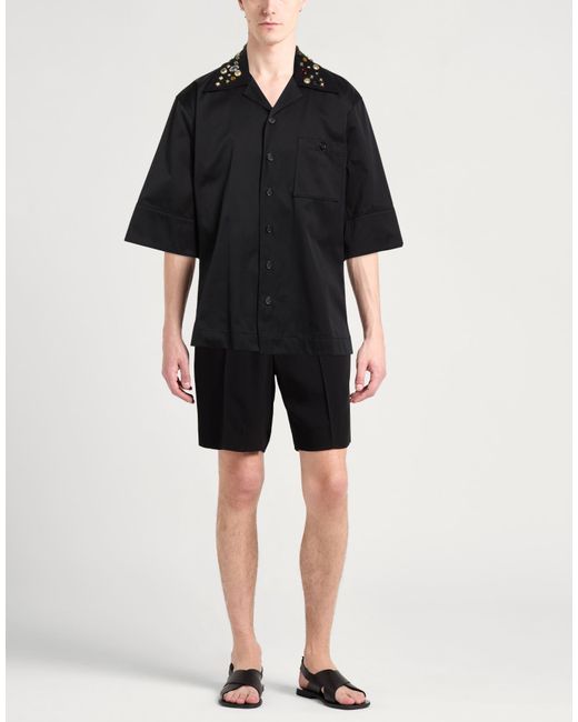Dolce & Gabbana Black Shirt Cotton for men