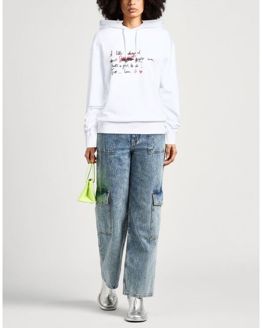 DSquared² White Sweatshirt Cotton