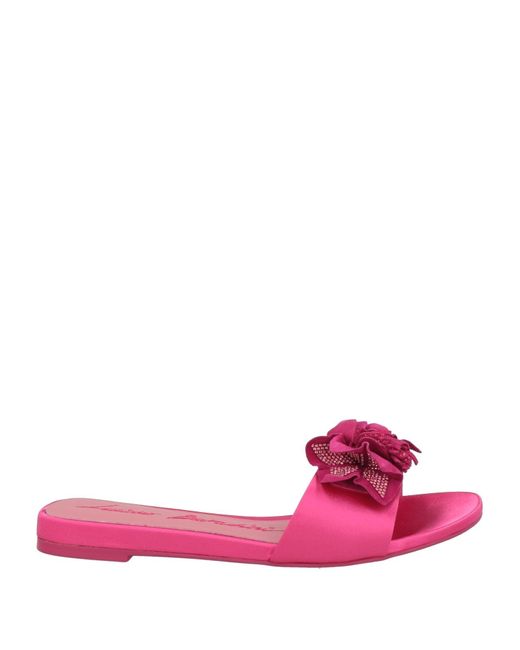 Luciano Barachini Pink Sandals Textile Fibers