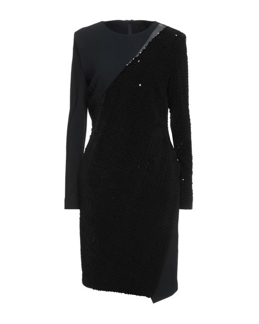 Clips Black Midi Dress Polyester